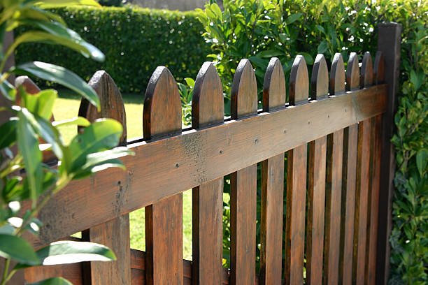 Wooden fence